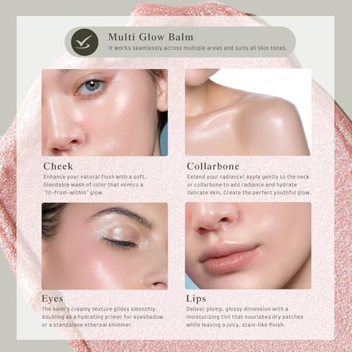 bayfree Multi Glow Balm, Cream Blush for Cheeks, Blush Balm Face Makeup, Radiant Finish, Hydrating, Creamy, Lightweight & Blendable Color, Face Makeup, 0.63 Oz