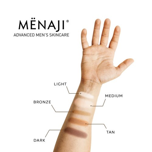 MËNAJI Anti-Shine Powder (HDPV) - Anti-Shine Face Make-Up for Men - Undetectable Full Coverage - Natural Looking Makeup - Mens Makeup - Mens Concealer- Mens Cosmetics - Contains Vitamin C & E - Bronze