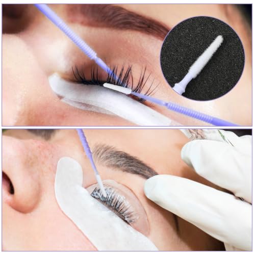 200PCS Micro Swabs for Eyelash Extensions Long-Tip Applicators