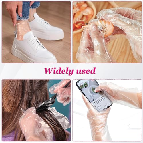Disposable Paraffin Wax Liners for Hands & Feet - 200 Pack Spa Gloves & Booties