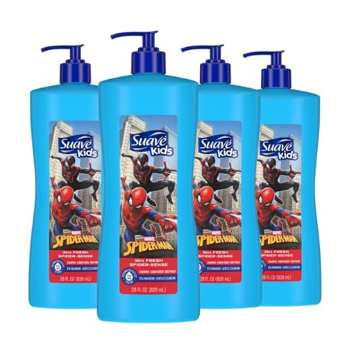 Suave Kids Spider-Man 3 in 1 Shampoo Conditioner Body Wash 28oz