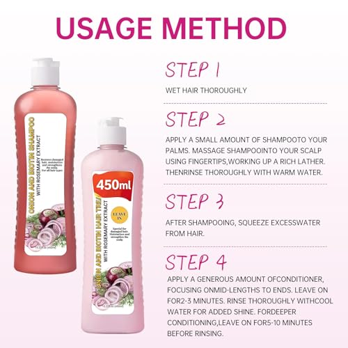 Onion Shampoo & Conditioner Set 15.22oz - Biotin Hair Care