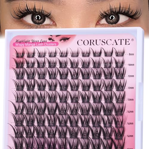 CORUSCATE Wispy Manga Lash Clusters 8-16mm DIY Eyelashes