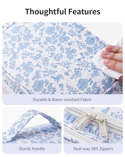 Narwey Hanging Toiletry Bag with Wide-Open Design & Wet Pocket