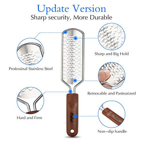 Pefei Colossal Stainless Steel Foot File - Callus & Hard Skin Remover