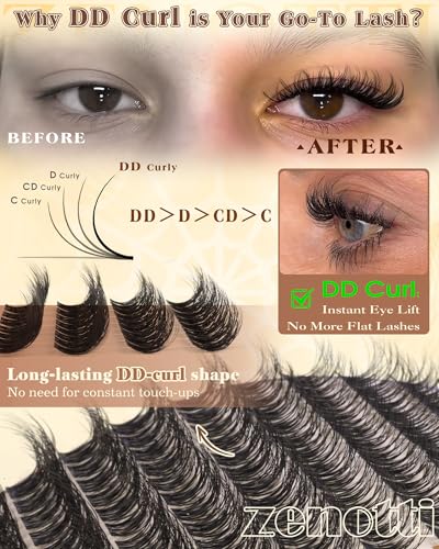 Wispy Eyelash Clusters with Invisible Band - 10-16mm, 144PCS