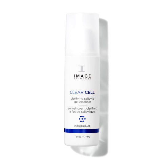 IMAGE Skincare, CLEAR CELL Salicylic Gel Cleanser, Gentle Foaming Face Wash Removes Excess Oil and Shine for Oily Prone Skin, 6 fl oz