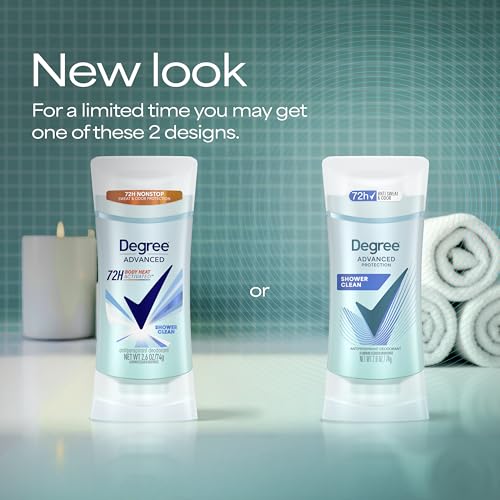Degree Advanced Protection Antiperspirant Deodorant Shower Clean 72H - 2.6 oz