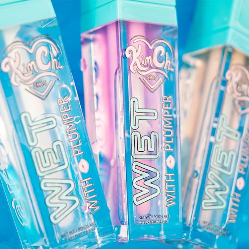 Kimchi Chic Beauty High Shine Wet Gloss Lip Plumping Lip Gloss, High Shine, Non-Sticky, Super Lightweight and Vegan Lip Gloss, Translucent Peach, 02 Atlanta, 5.6ml