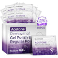 Glamonade Gel Nail Polish Remover Pads - 50 Individually Wrapped Wipes