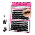 MilyBest Flora Lash Clusters with Spikes (Lashes Only) 10-18mm D-Curl - Natural Wispy to Fairy Glam