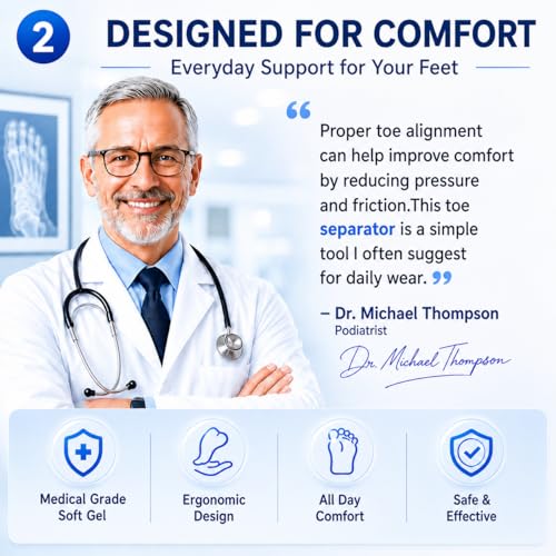 Big Toe Spacers for Bunion Pain Relief | Hallux Valgus Corrector