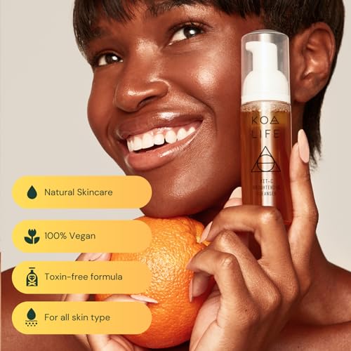KOA LIFE Vit-C Illuminating Facial Cleanser - Vitamin C Facial Wash, Skin Illuminating Face Wash, Gentle Foam Cleanser, Vegan - 1.7 Fl Oz