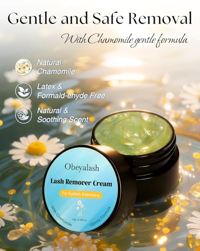 Gentle Cream Eyelash Extension Remover with Tools - Obeyalash