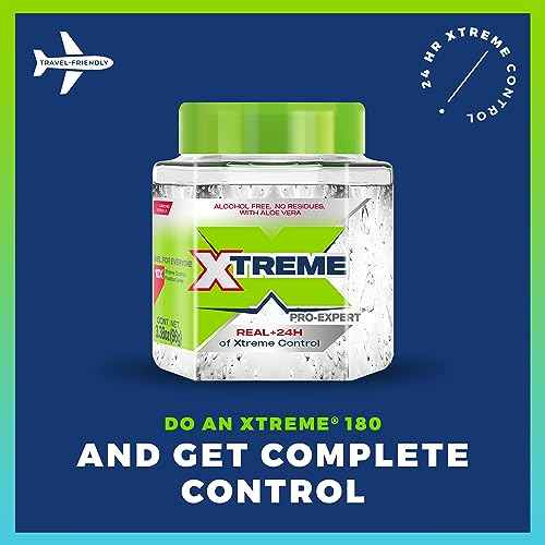 Xtreme Professional Hair Styling Gel, Clear, 10X Control Fixation Level, 8.81 oz, 3 Pack