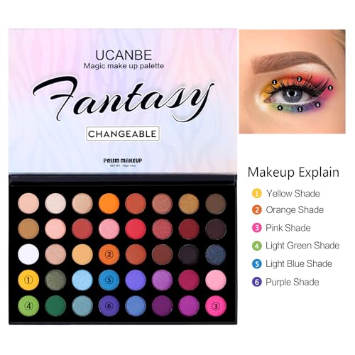 UCANBE Pigmented Eyeshadow Palette - Matte Shimmer Metallic