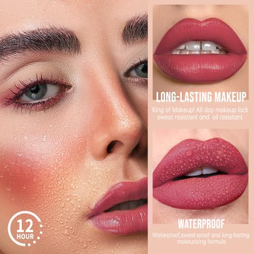 Matte Lip Stain 5-Shade Set – Waterproof Long-Lasting Liquid Lipstick