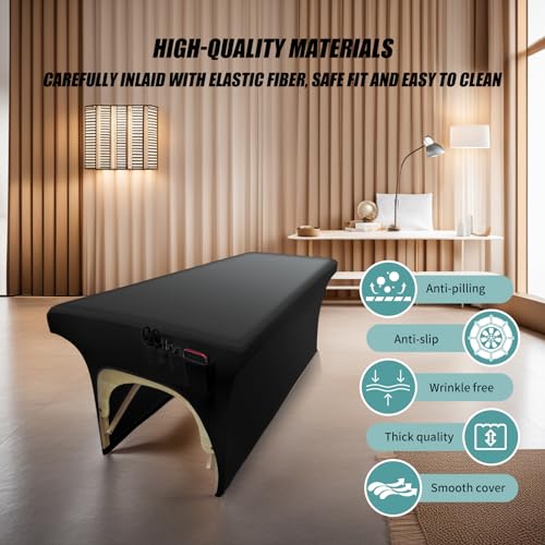 Waterproof PU Leather Lash Bed Cover - 6ft Stretch Massage Table Topper