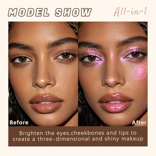 Noerrors Holographic Glitter Eyeshadow Palette - 4 Shades