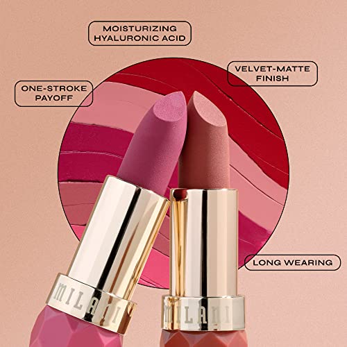 Milani Color Fetish Matte Lipstick, Hydrating Velvet Finish