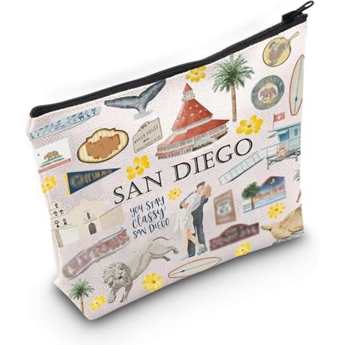 San Diego Cosmetic Makeup Bag Sa n Dieg o Travel Gift S an Die go Vacation Gi ft for Her Moving to San D iego Gi ft (San Diego)