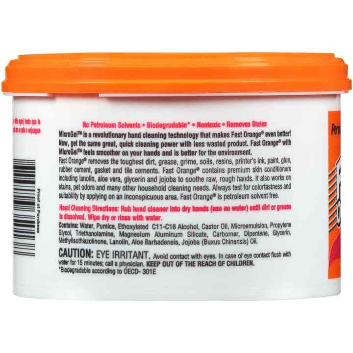 Fast Orange 35013 Pumice Cream Hand Cleaner, 14 oz., Pack of 1