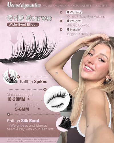 Manga Lash Clusters Kit with Bottom Lashes - 204pc