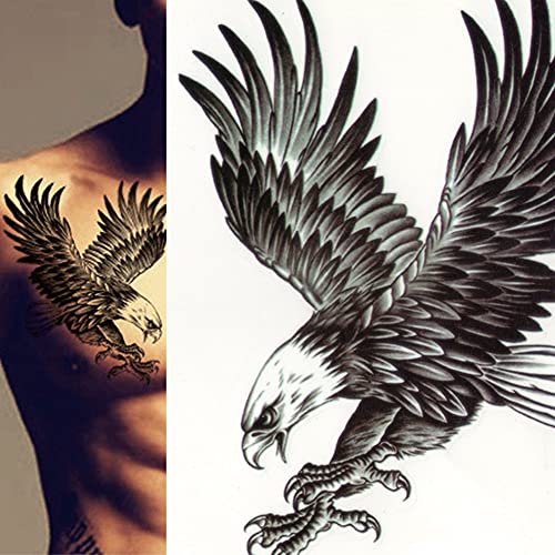 Eagle Temporary Tattoo Stickers Waterproof 2 Pack