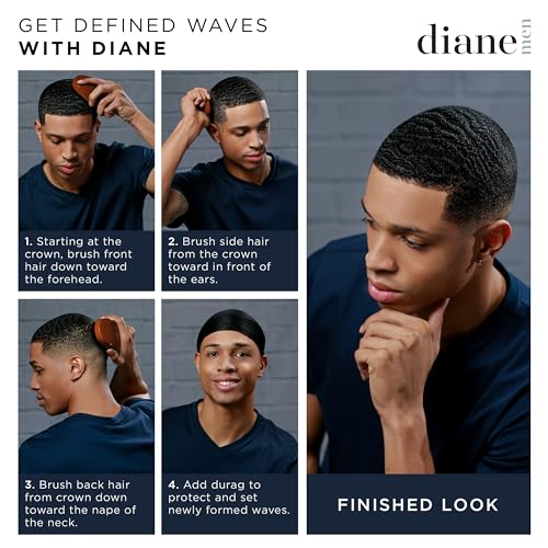 Diane 100% Boar Bristle 2-Sided Club Brush for Men