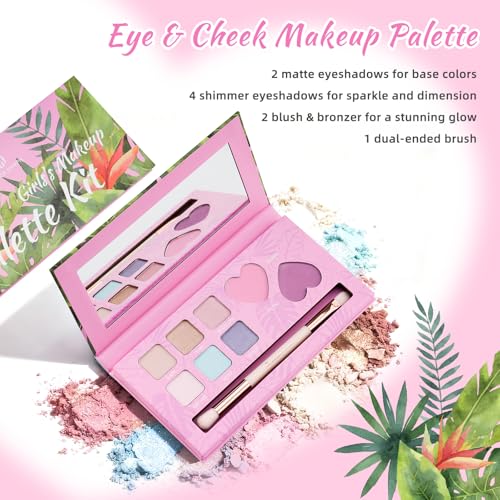 Color Nymph Kids Makeup Palette - Eyeshadow & Blush for Teens