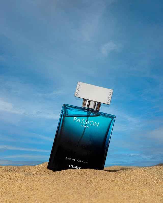 Liberty Luxury Passion Eau De Parfum for Men, Long Lasting Bold Spicy Scent Designed in France, Masculine Cologne That Draws Compliments, Perfume for men, men's fragrances,Gift for Men 100ml 3.4Oz