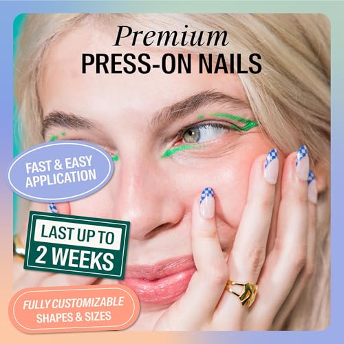 Chillhouse Chill Tips Press-On Nails Kit - Checked Out 2.0 Oval