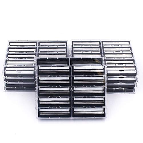 Taconic Shave 100 Twin Blade Razor Cartridges With Lubricating Strip - Compatible With All Gillette Trac 2 , G2, G II, Contour, Vector And Gillette Atra Razor Handles - Made In The Usa