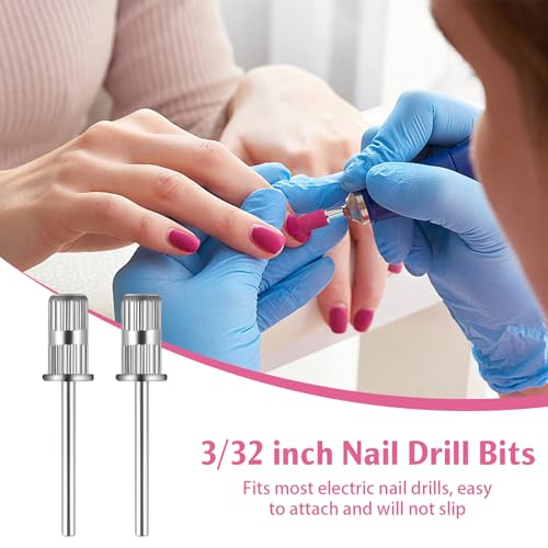 Nail Drill Sanding Bands 200Pcs Fine Grit Pink for Manicure & Pedicure - Variation: 180 Fine