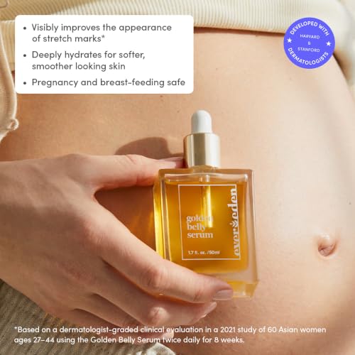 Evereden Golden Belly Serum Maternity Skincare - Pregnancy Stretch Mark Oil