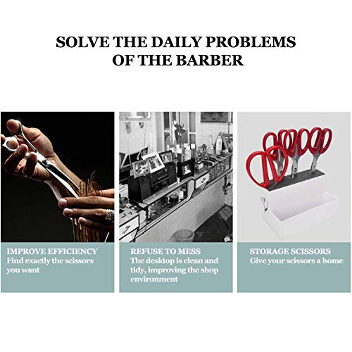 Professional Salon Scissor Holder Organizer Box, Dual-Layer Storage