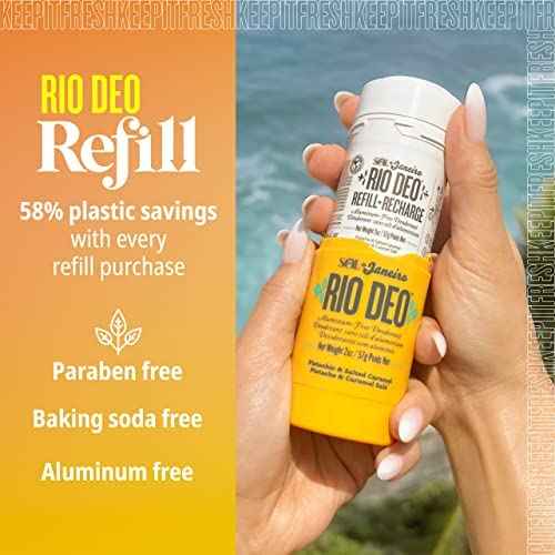 SOL DE JANEIRO Cheirosa 62 Rio Deo Aluminum-Free Deodorant with Refill Cartridge, Amazon Exclusive