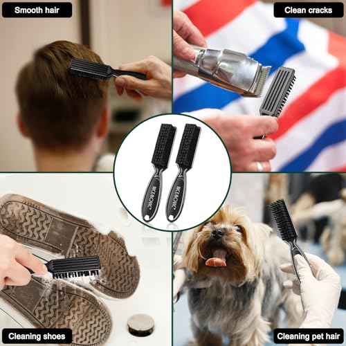 NICEMOVIC 4Pcs Barber Neck Duster, Professional Barber Accessories, Cleaning Supplies, Nylon Brush for Hair Cutting & Styling