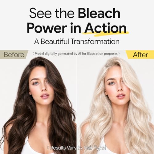 Hair Bleach Powder 100g - 8 Levels Lift for Highlights