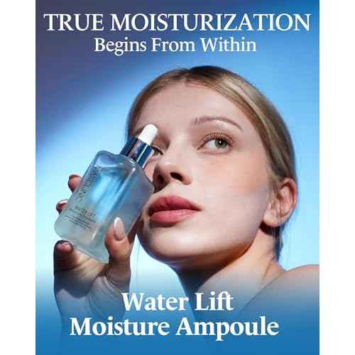 MAXCLINIC Water Lift Moisture Ampoule for Dry Skin | Deeply Hydrating Serum for Face | Fortifying Facial Serum & Ampoule Korean Skin Care | Highly Moisturizing Face Serum (3.38 fl oz)