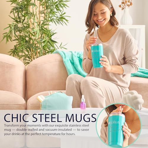 11 Pcs Spa Gift Basket for Women ? Luxury Bath Set with Shower Steamers, Water Tumbler, Fuzzy Socks & More ? Relaxing Pamper Kit for Birthday, Mother¡¯s Day & Self Care Gifts