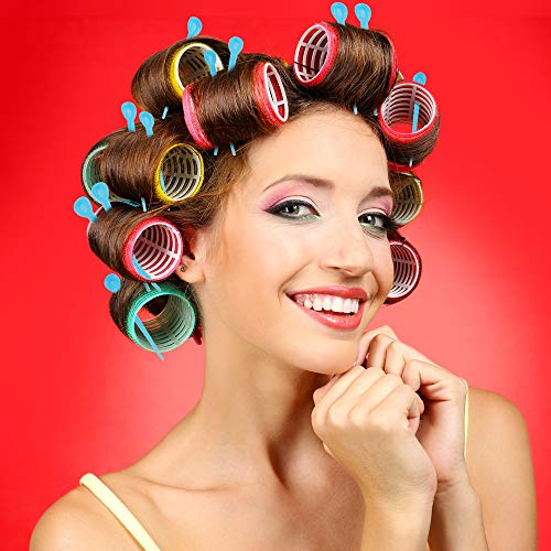 WILLBOND 180-Piece Plastic Hair Roller Picks for Styling