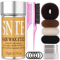 Hair Bun Maker Kit - 4 Donut Sock Buns, Elastic Bands & Pins