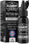 Element Nighthawk Black Tattoo Ink 1oz Bottle