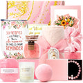 Birthday Gifts for Women,Pink Spa Gifts, Sometime You Forget You're Awesome Self Care Gift Box for Best Friend, Mom, Aunt, Wife, Girlfriend, Colleague, Sister, Inspirational Gift Set Box for Coworker