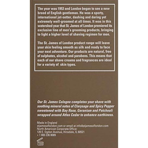 St James of London Cedarwood & Clarysage Cologne, 1.69 Fl Oz