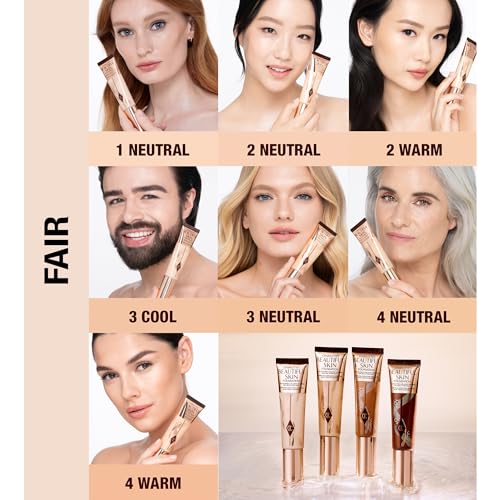 Charlotte Tilbury Beautiful Skin Medium Coverage Foundation - Hydrating Liquid Makeup for Instant Glow