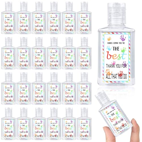 Demissle 50 Pcs Thank You Gifts Bulk Mini Hand Soap Scented Hand Soap Travel Size Inspirational Appreciation Gifts for Coworker Stuff Employee Teacher Treat Goodie Bag Stuffers Graduation Party Favors
