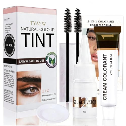 Lash & Brow Color Kit - Instant Black Eyebrow Dye, 7ml