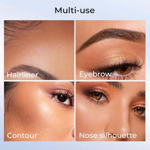 Eyebrow Stamp Kit with 10 Stencils & Waterproof Brow Cream